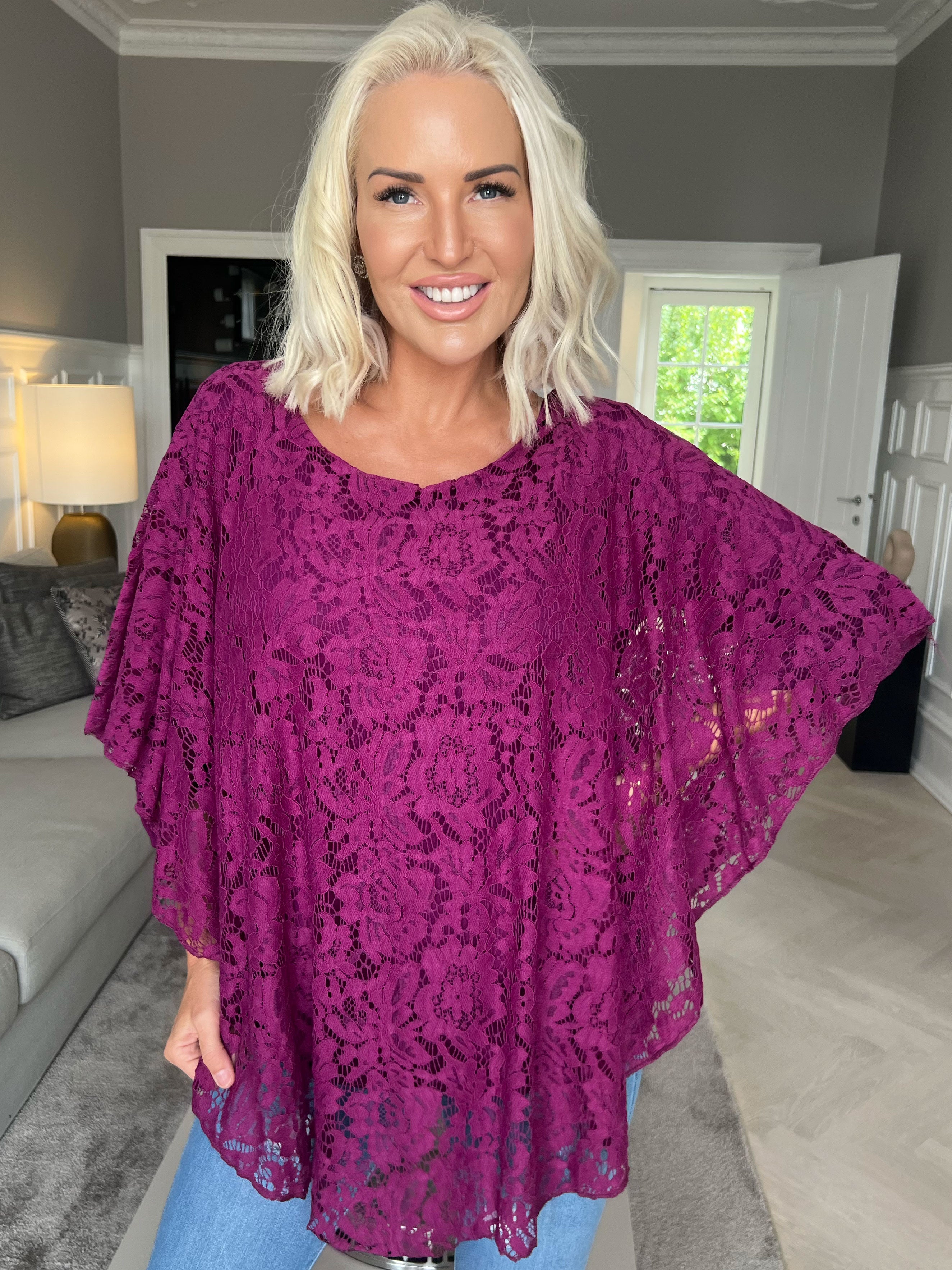 Kenya Lace Shirt - Tunika med spetslager